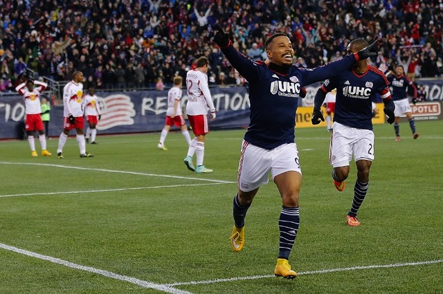 Charlies Davies' brace in Foxboro puts the Revs into MLS Cup. (Getty Images)
